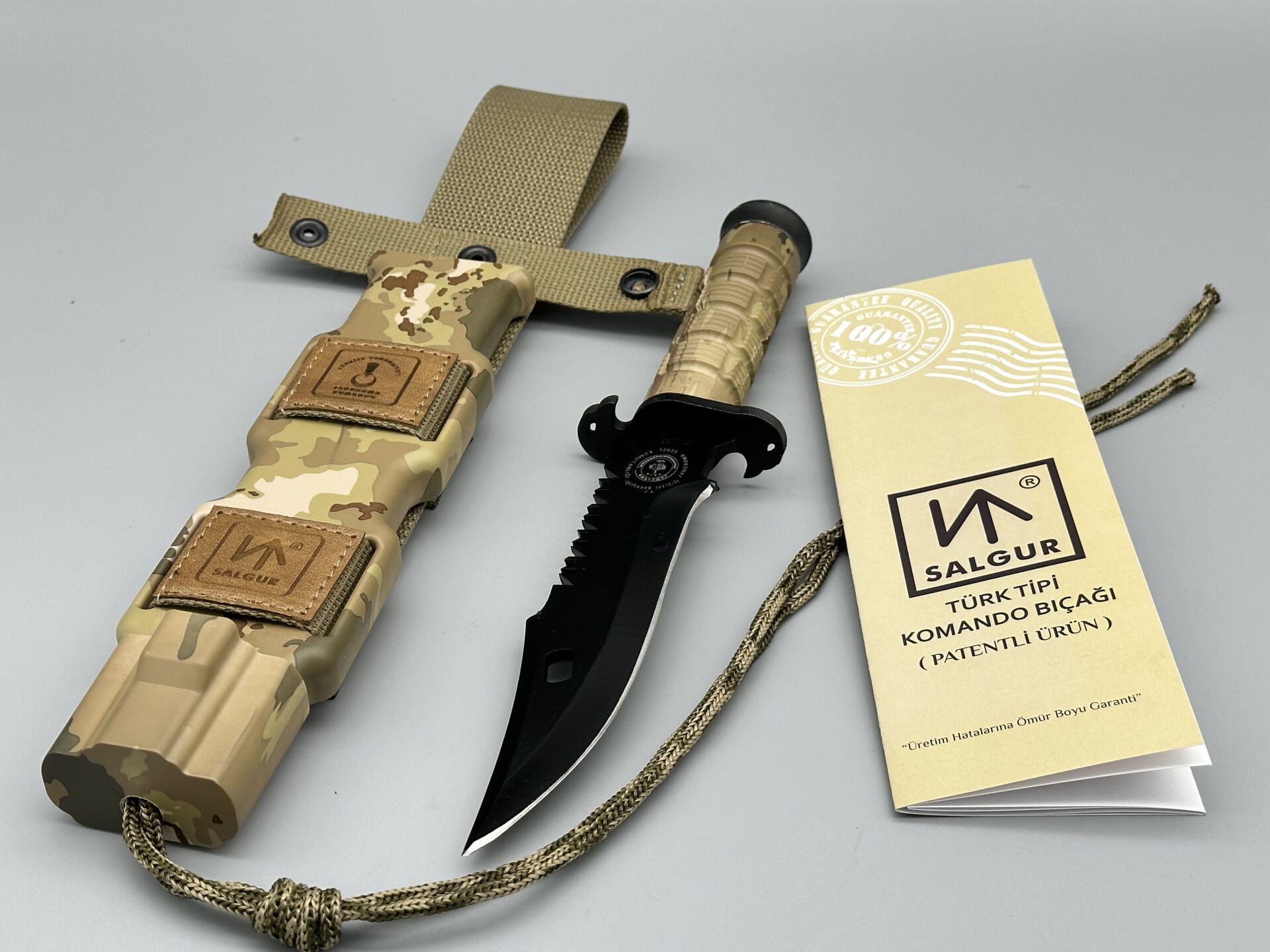 Salgur Türk Tipi Siyah Jandarma Komando Bıçağı