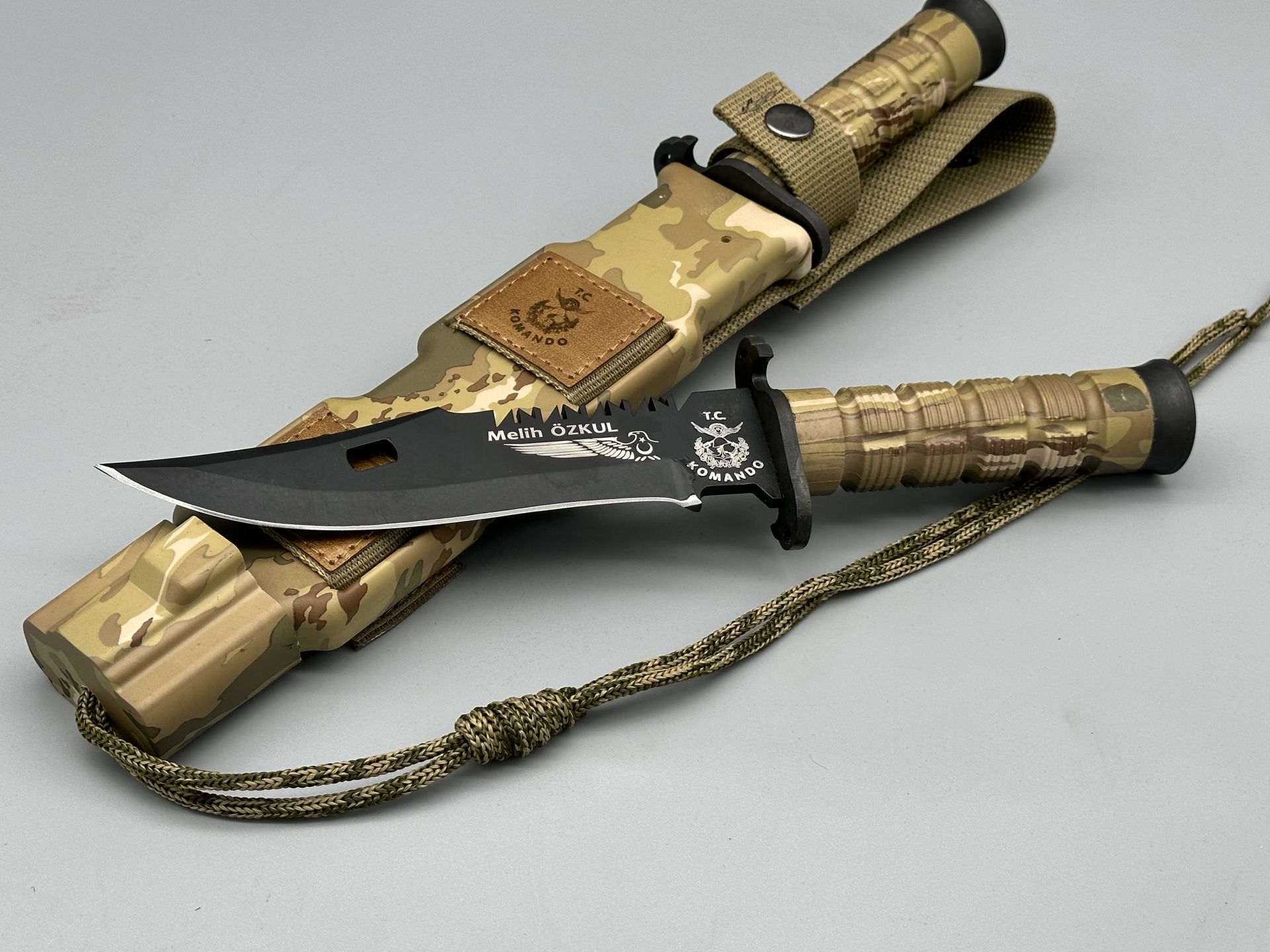 Salgur Türk Tipi Siyah Komando Bıçağı